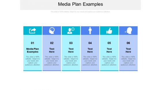 Media Plan Examples Ppt PowerPoint Presentation Styles Files Cpb