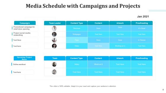 Media Schedule Organizational Social Media Ppt PowerPoint Presentation Complete Deck With Slides