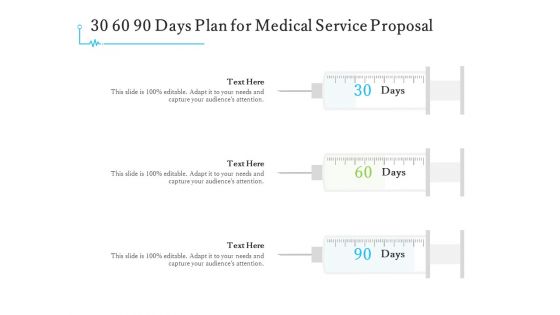 Medical And Healthcare Related 30 60 90 Days Plan For Medical Service Proposal Ppt Slides Infographic Template PDF