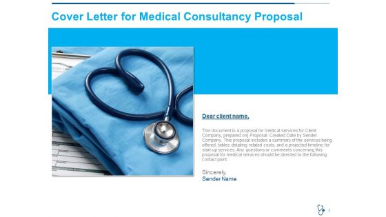 Medical Consultancy Proposal Template Ppt PowerPoint Presentation Complete Deck With Slides