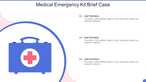 Medical Emergency Kit Ppt PowerPoint Presentation Complete Deck With Slides