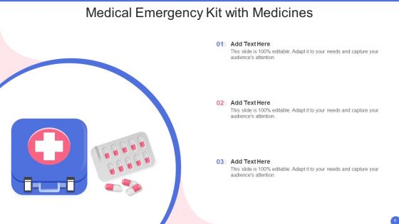 Medical Emergency Kit Ppt PowerPoint Presentation Complete Deck With Slides