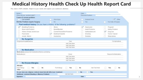 Medical Report Summary Health Ppt PowerPoint Presentation Complete Deck With Slides