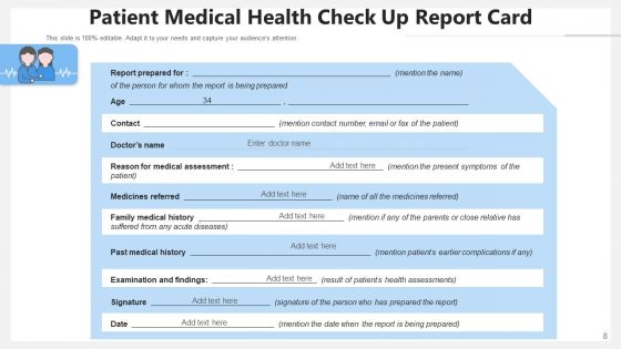 Medical Report Summary Health Ppt PowerPoint Presentation Complete Deck With Slides