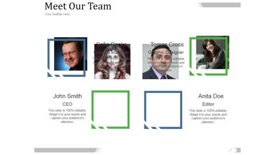 Meet Our Team Ppt PowerPoint Presentation Background Images