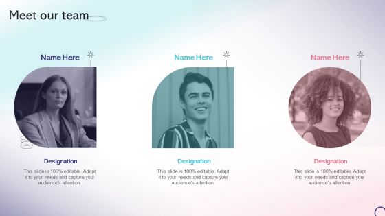 Meet Our Team Strategic Playbook For Internal Sales Advancement Sample PDF