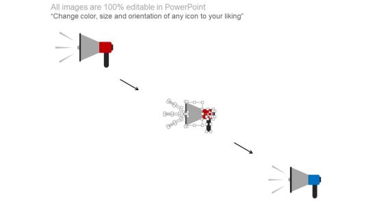 Megaphone For Business And Marketing News PowerPoint Slides