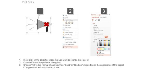 Megaphone For Business And Marketing News PowerPoint Slides
