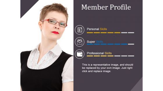 Member Profile Template 2 Ppt PowerPoint Presentation Infographic Template Templates Member Profile Template 2 Ppt PowerPoint Presentation Infographic Template Templates