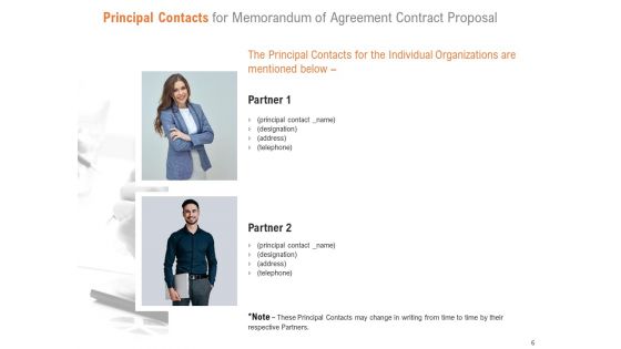 Memorandum Of Agreement Contract Proposal Ppt PowerPoint Presentation Complete Deck With Slides