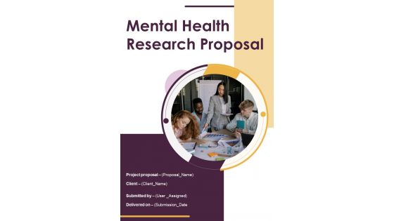 Mental Health Research Proposal Example Document Report Doc Pdf Ppt