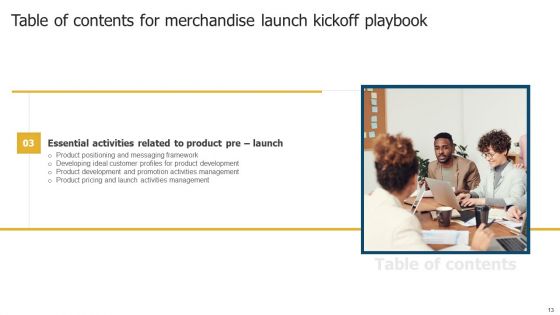 Merchandise Launch Kickoff Playbook Ppt PowerPoint Presentation Complete Deck With Slides