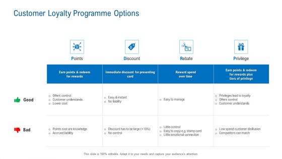 Merchandising Industry Analysis Customer Loyalty Programme Options Information PDF