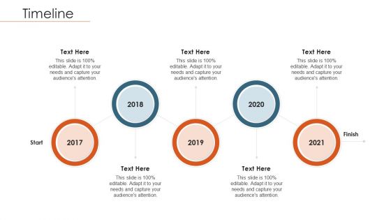 Merger Agreement Pitch Deck Timeline Background PDF