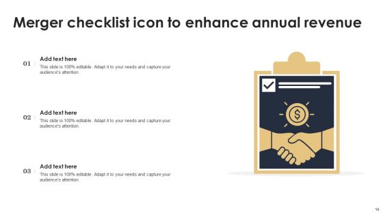 Merger And Acquisition Checklist Ppt PowerPoint Presentation Complete Deck With Slides