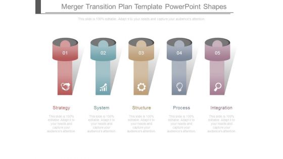 Merger Transition Plan Template Powerpoint Shapes