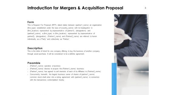Mergers And Acquisition Proposal Ppt PowerPoint Presentation Complete Deck With Slides