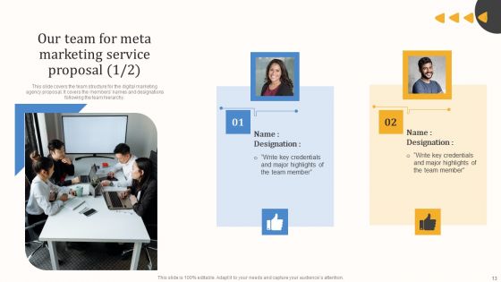 Meta Marketing Service Proposal Ppt PowerPoint Presentation Complete Deck With Slides