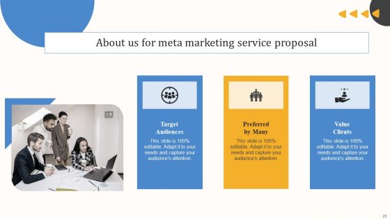 Meta Marketing Service Proposal Ppt PowerPoint Presentation Complete Deck With Slides