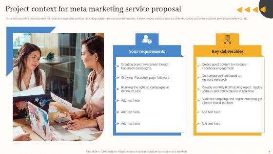Meta Marketing Service Proposal Ppt PowerPoint Presentation Complete Deck With Slides