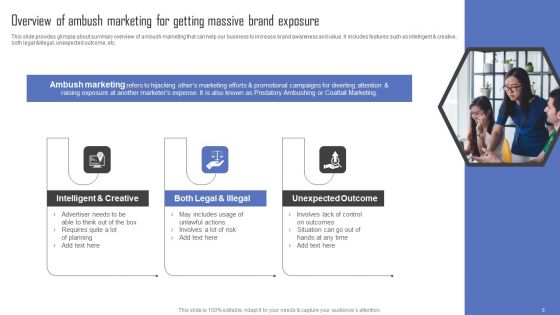 Methods For Implementing Ambush Advertising Campaigns Ppt PowerPoint Presentation Complete Deck With Slides