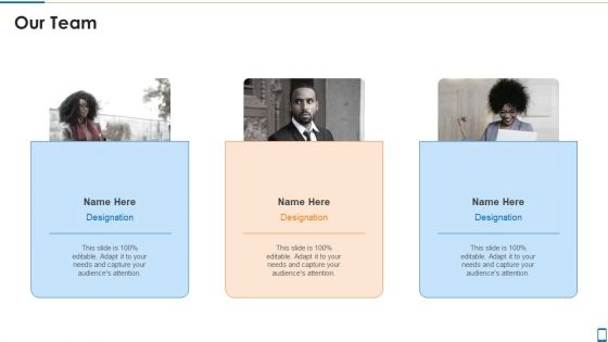 Mhealth Investor Funding Elevator Pitch Deck Our Team Inspiration PDF