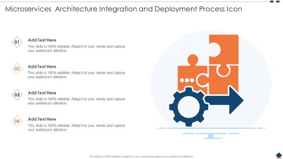 Microservices Architecture Integration And Deployment Process Icon Ppt PowerPoint Presentation File Layout PDF