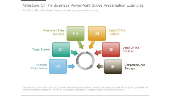 Milestone Of The Business Powerpoint Slides Presentation Examples