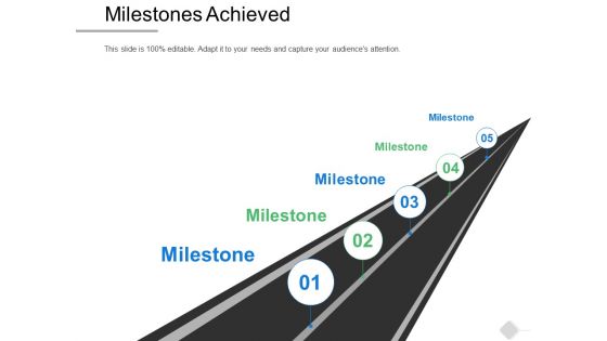 Milestones Achieved Roadmap Ppt PowerPoint Presentation File Background Image