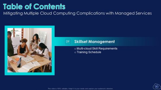Mitigating Multiple Cloud Computing Complications With Managed Services Ppt PowerPoint Presentation Complete With Slides