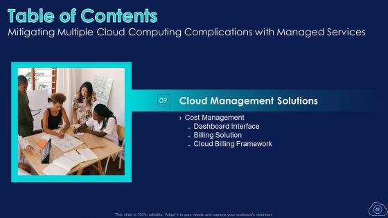 Mitigating Multiple Cloud Computing Complications With Managed Services Ppt PowerPoint Presentation Complete With Slides