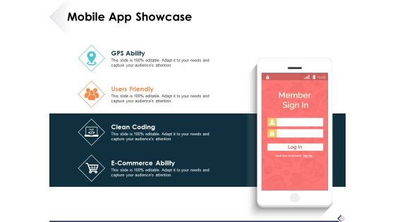 Mobile App Showcase Ppt PowerPoint Presentation Slides Styles