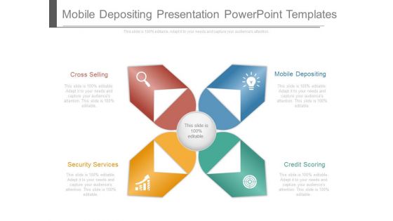 Mobile Depositing Presentation Powerpoint Templates