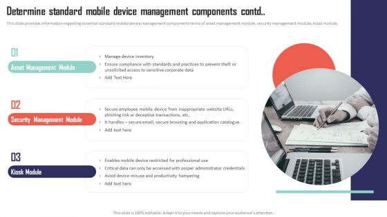 Mobile Device Management Determine Standard Mobile Device Management Components Ideas PDF