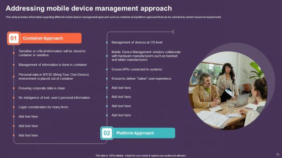 Mobile Device Management For Improving IT Operations Ppt PowerPoint Presentation Complete Deck With Slides