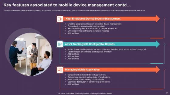 Mobile Device Management For Improving IT Operations Ppt PowerPoint Presentation Complete Deck With Slides