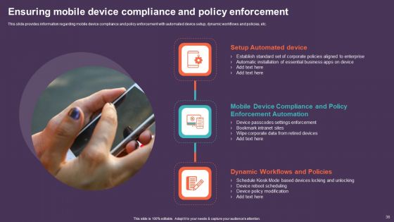 Mobile Device Management For Improving IT Operations Ppt PowerPoint Presentation Complete Deck With Slides