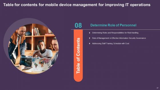 Mobile Device Management For Improving IT Operations Ppt PowerPoint Presentation Complete Deck With Slides