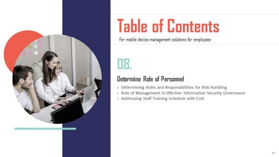 Mobile Device Management Solutions For Employees Ppt PowerPoint Presentation Complete Deck With Slides