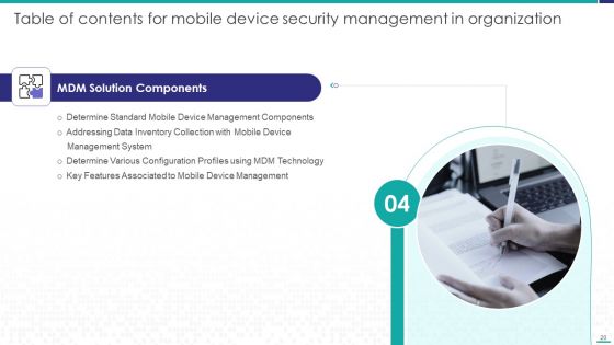 Mobile Device Security Management In Organization Ppt PowerPoint Presentation Complete Deck With Slides