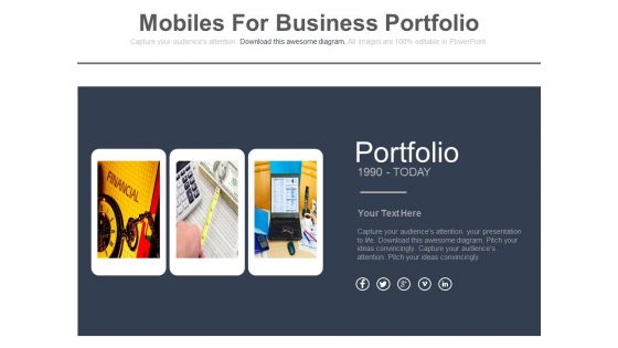 Mobile Graphics For Financial Portfolio Powerpoint Template Mobile Graphics For Financial Portfolio Powerpoint Template