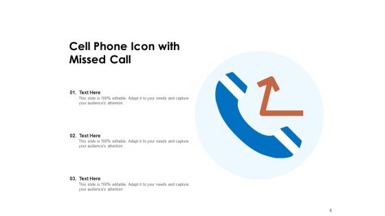 Mobile Icon Cell Phone Internet Connection Ppt PowerPoint Presentation Complete Deck
