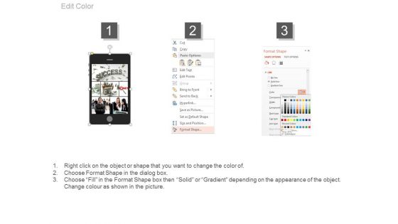 Mobile Phone For Team Communication And Success Powerpoint Slides
