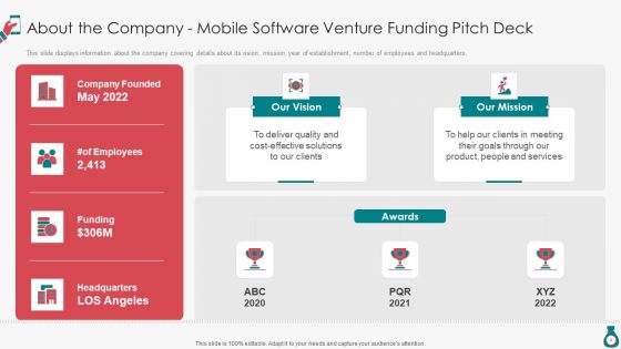 Mobile Software Venture Funding Pitch Deck Ppt PowerPoint Presentation Complete With Slides