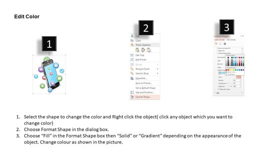Mobile With Apps For Technology And Communication Powerpoint Template