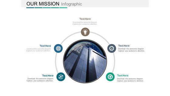 Modern Design For Company Mission Statement Powerpoint Slides