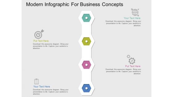 Modern Infographic For Business Concepts Powerpoint Templates