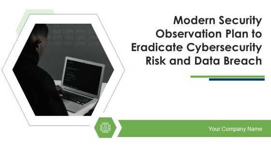 Modern Security Observation Plan To Eradicate Cybersecurity Risk And Data Breach Ppt PowerPoint Presentation Complete Deck With Slides