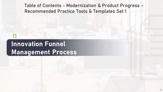 Modernization And Product Progress Recommended Practice Tools And Templates Set 1 Ppt PowerPoint Presentation Complete Deck With Slides