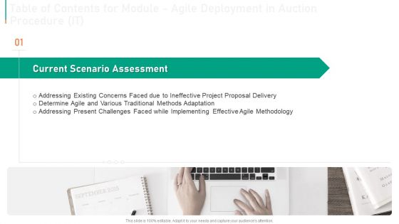 Module Agile Deployment In Auction Procedure IT Ppt PowerPoint Presentation Complete Deck With Slides